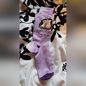 Mom headgehog socks